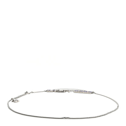 Chanel Crystal CC Coco Love Belt Silver Purple 3 of 7