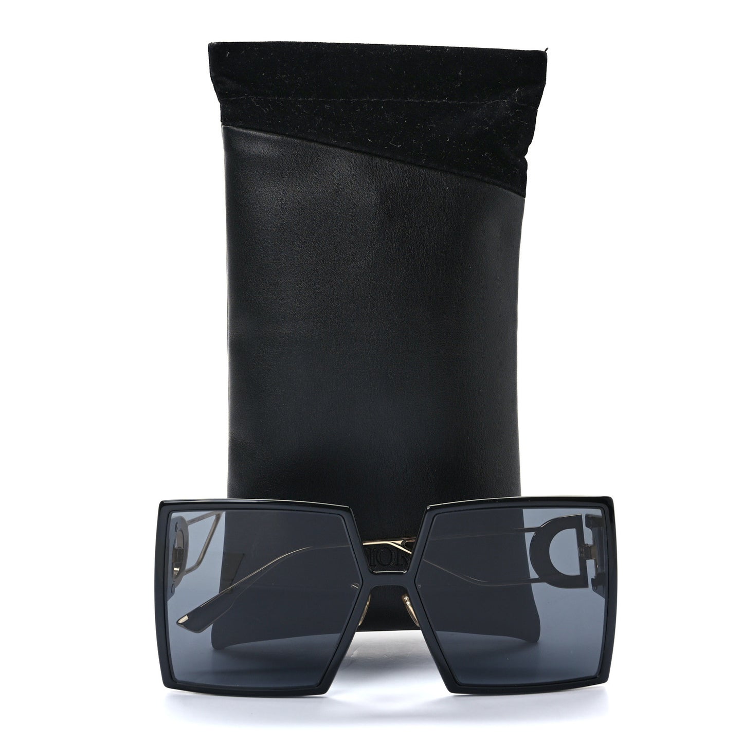 Square 30 Montaigne Sunglasses Black