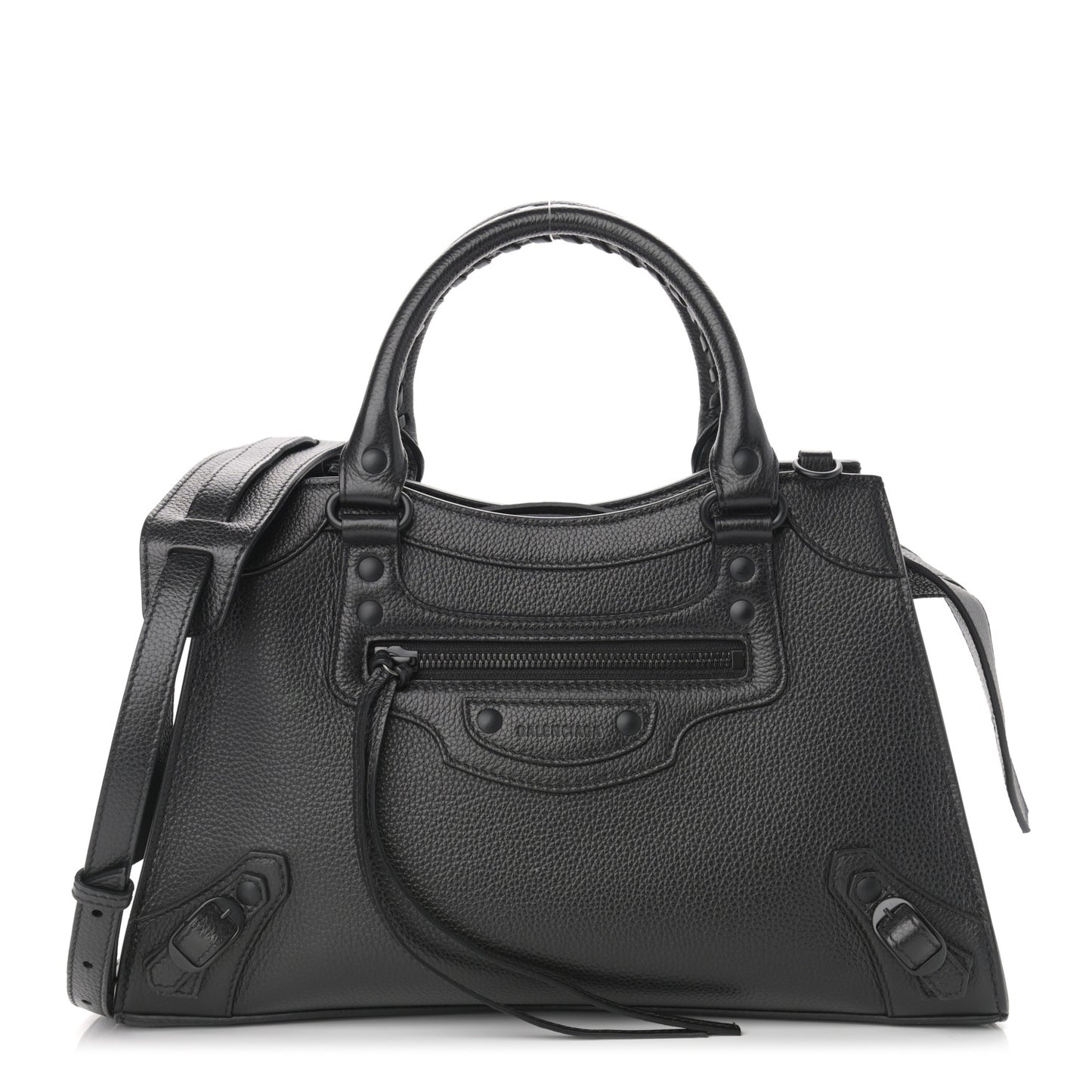 Grained Calfskin Neo Classic Black Hardware S City Black