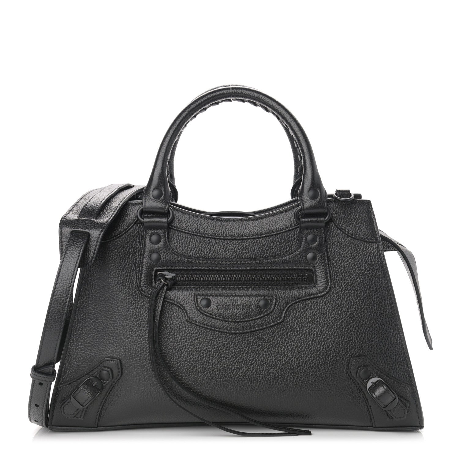Balenciaga Grained Calfskin Neo Classic Black Hardware S City Black 1 of 10