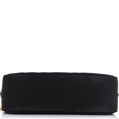 Gucci Velvet Matelasse Small GG Marmont Chain Shoulder Bag Black 11 of 11