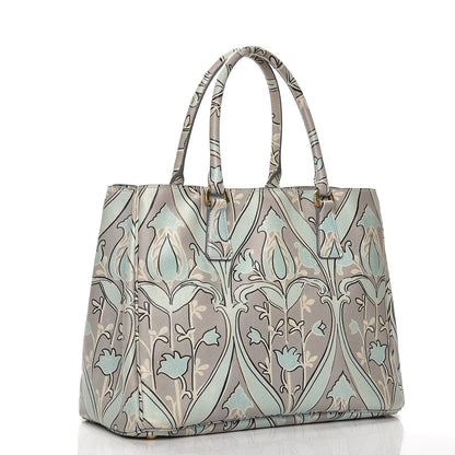Prada Saffiano Floral Print Medium Tote Anice 3 of 12