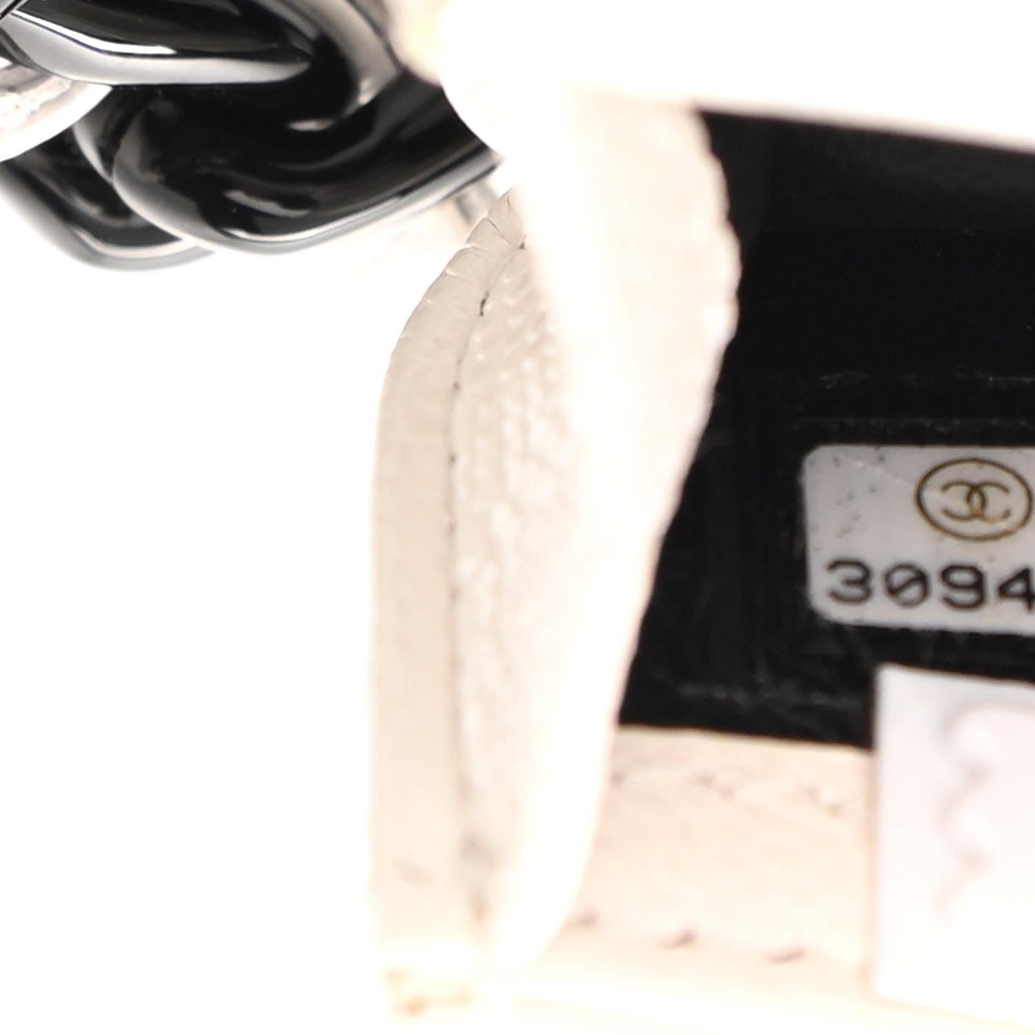 Chanel Caviar Quilted Airpods Pro Holder Belt White 8 of 9
