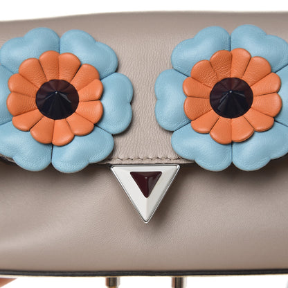 Fendi Calfskin Mink Fur Hypnoteyes Micro Baguette Grigio Polvere Arancio 8 of 9