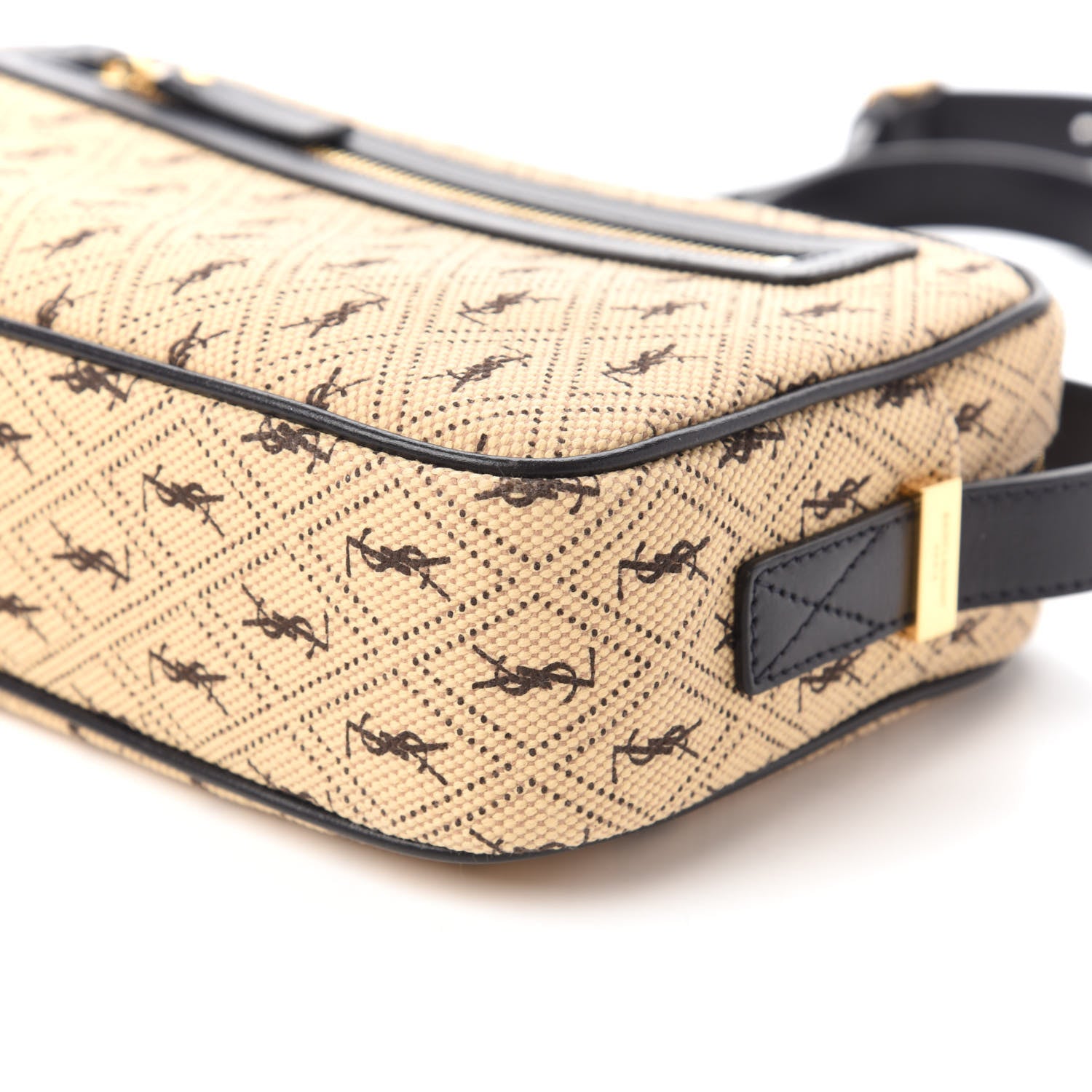 Saint Laurent Canvas Monogram All Over Camera Bag Beige 7 of 9