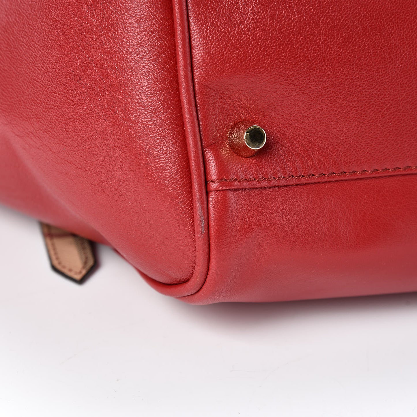 Calfskin Haymarket Check Small Canterbury Tote Red