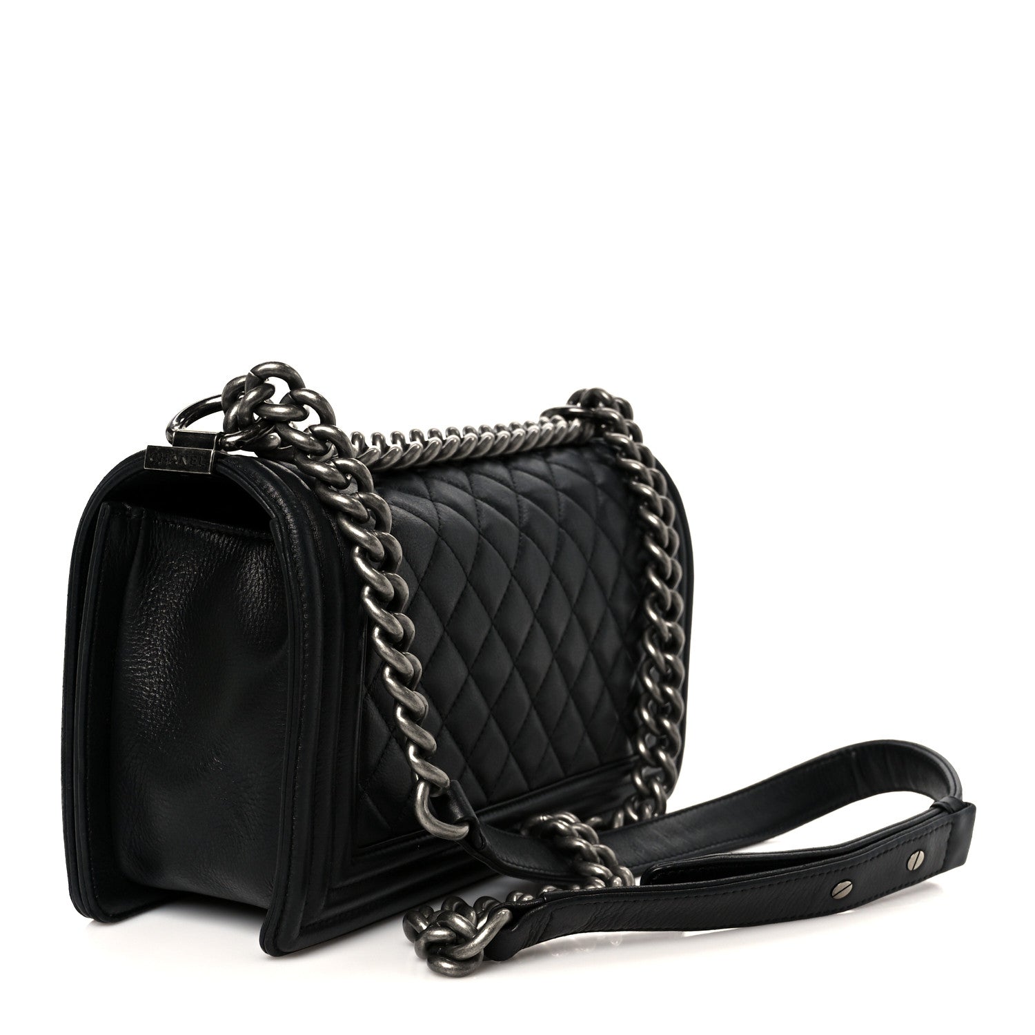 Chanel Calfskin Quilted Medium Boy Flap Black 3 of 10