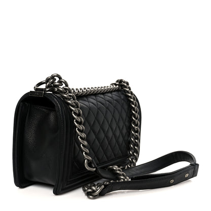 Chanel Calfskin Quilted Medium Boy Flap Black 3 of 10