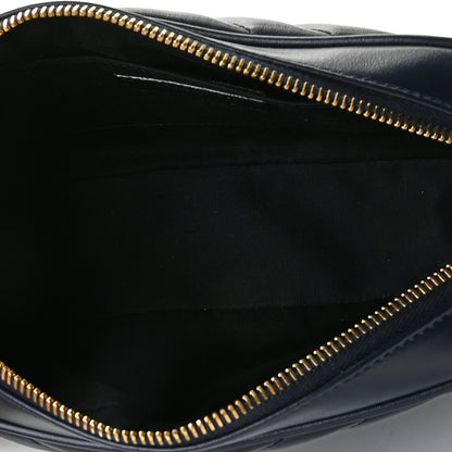 Saint Laurent Calfskin Matelasse Monogram Lou Camera Bag Deep Marine 5 of 10