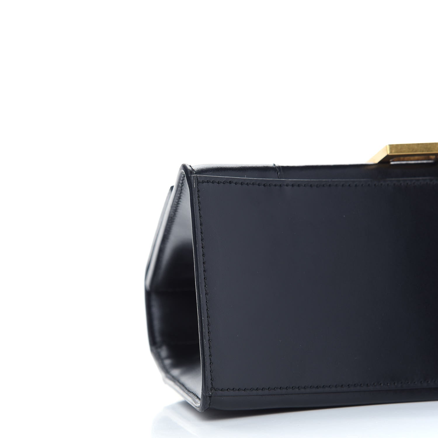 Balenciaga Shiny Box Calfskin Small Hourglass Top Handle Bag Black 8 of 9