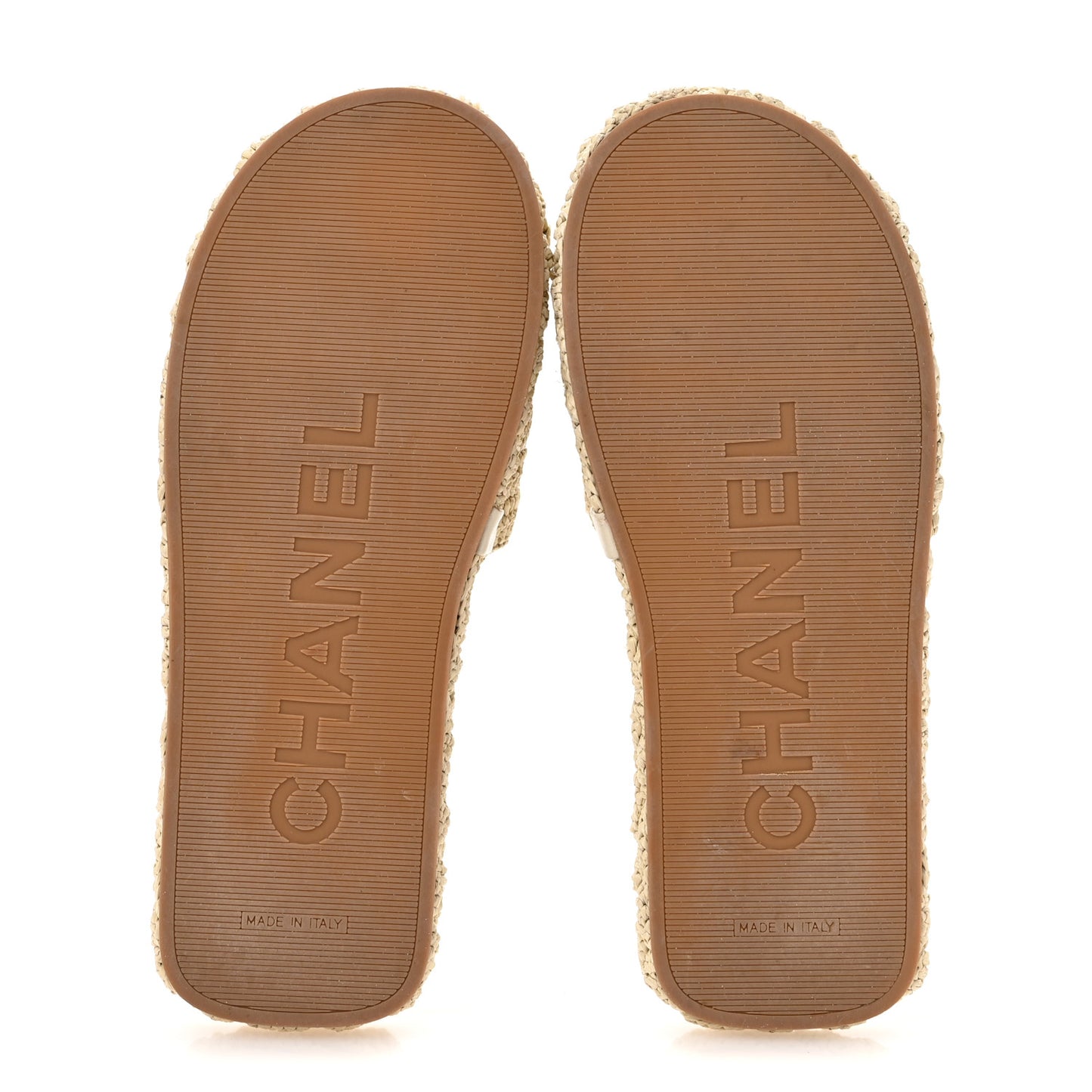 Braided Cord CC Mules 40 Light Beige