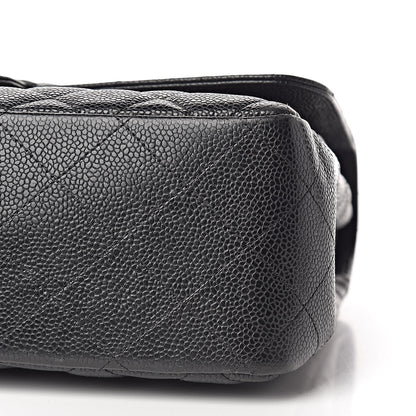 Chanel Caviar Quilted Jumbo Double Flap Black 10 of 10