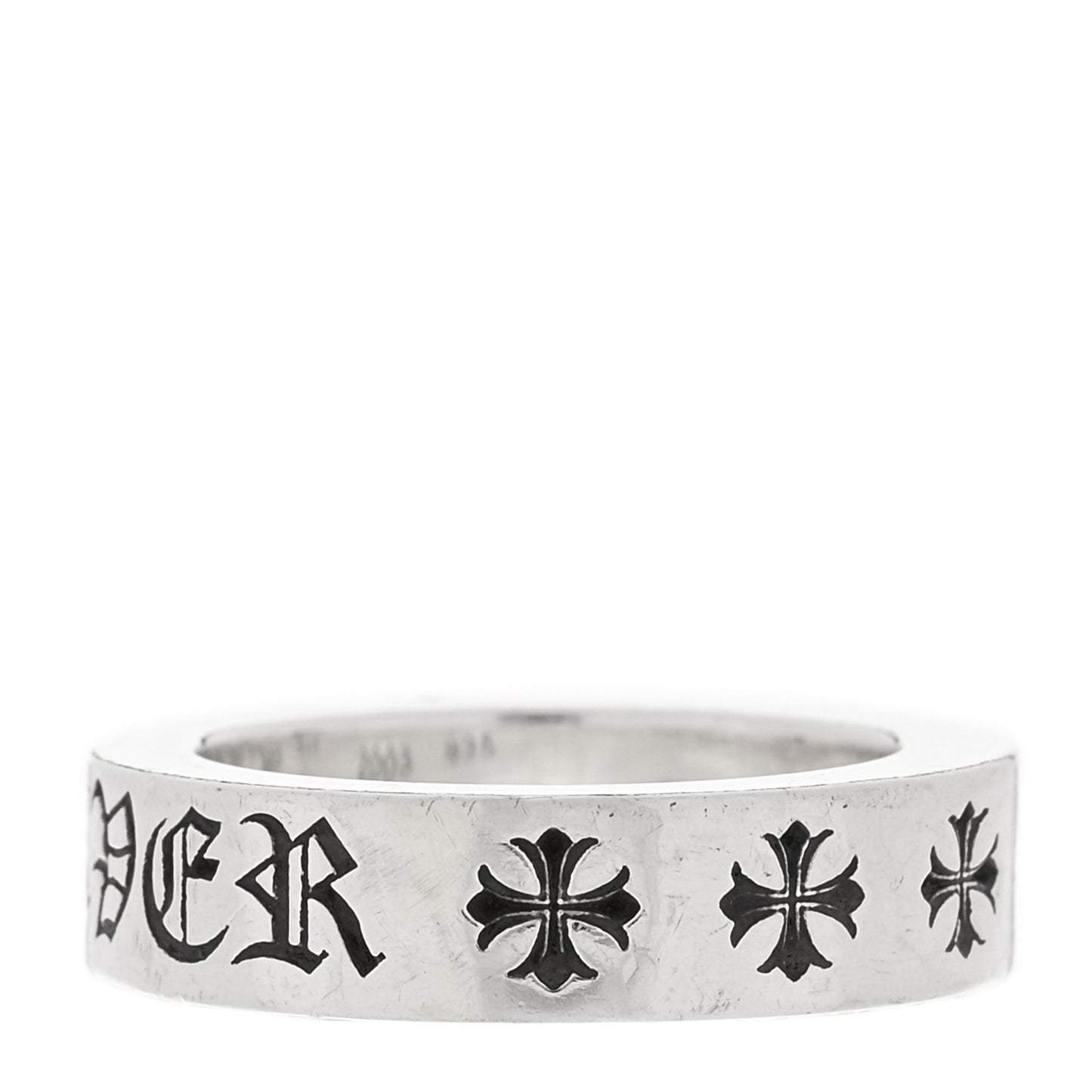 Sterling Silver Cross CH Forever Spacer Ring 54 7