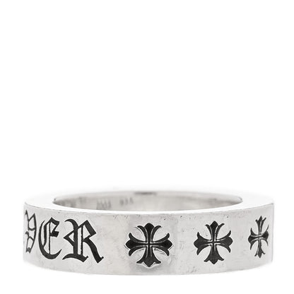 Chrome Hearts Sterling Silver Cross CH Forever Spacer Ring 54 7 3 of 4