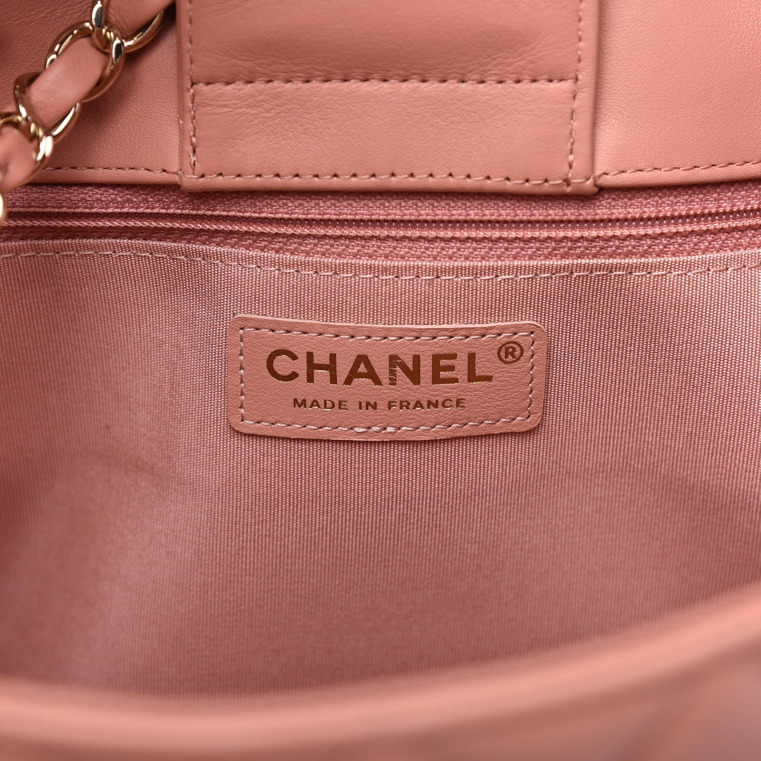 Chanel Calfskin Quilted Large CC Shopping Tote Light Pink 6 of 10