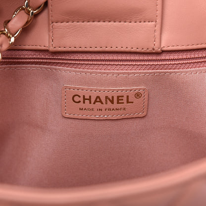 Chanel Calfskin Quilted Large CC Shopping Tote Light Pink 6 of 10