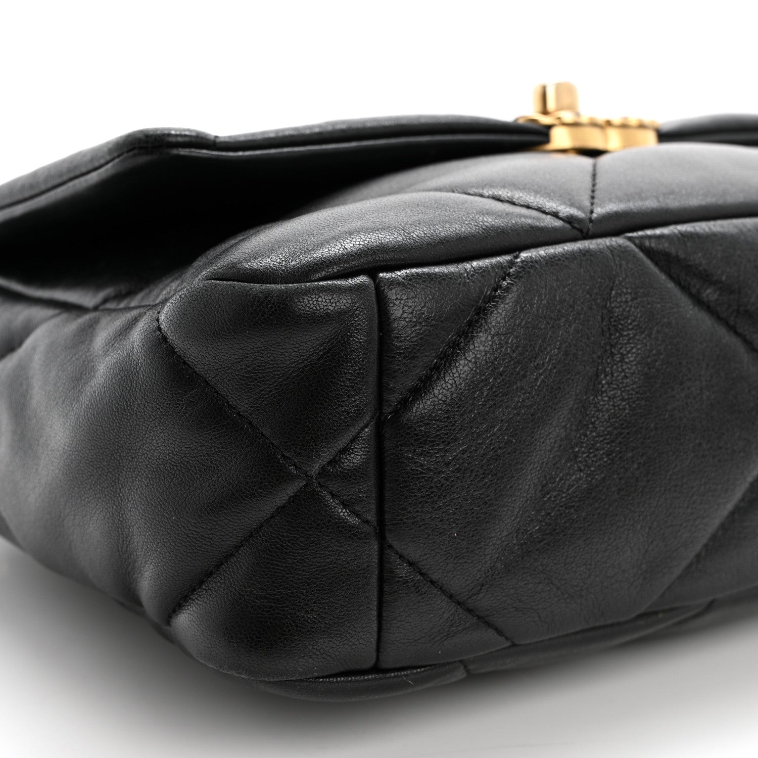 Chanel Goatskin Quilted Medium Chanel 19 Flap Black 9 of 15