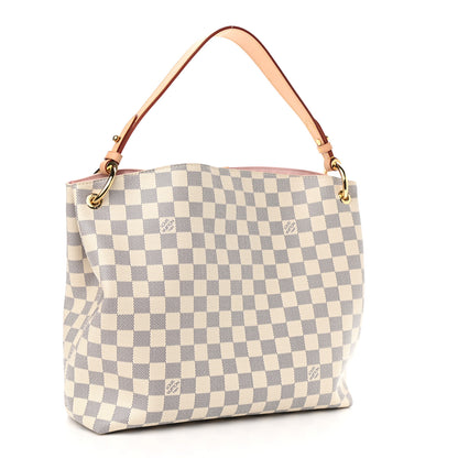 Louis Vuitton Damier Azur Graceful PM Rose Ballerine 3 of 9