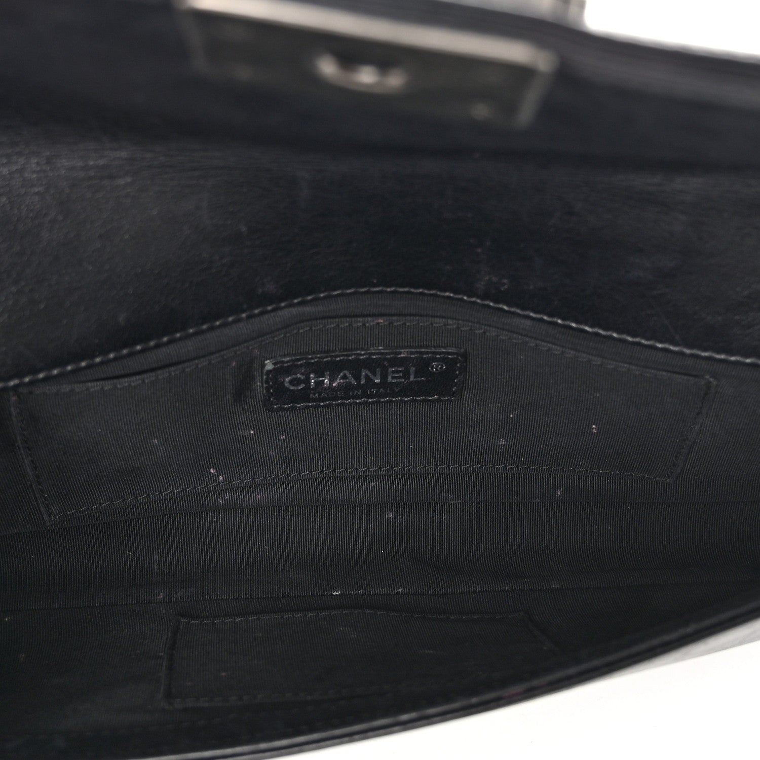 Chanel Calfskin Double Stitch Boy Clutch With Removable Chain Black 5 of 11