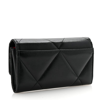 Chanel Lambskin Quilted Chanel 19 Flap Wallet Black 3 of 8