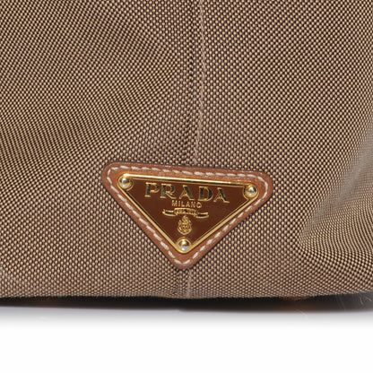 Prada Jacquard Logo Tote Corda Brandy 5 of 9