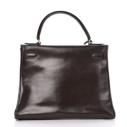 Hermes Box Kelly Retourne 28 Chocolate 4 of 35
