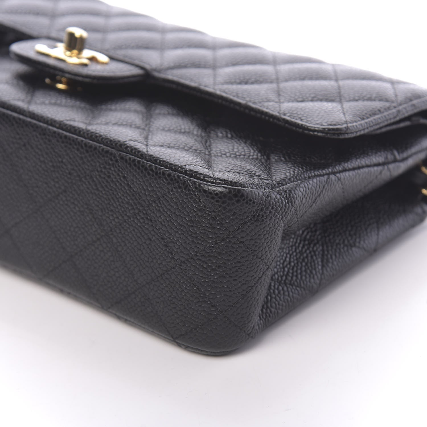Chanel Caviar Quilted Medium Double Flap Black 9 of 11