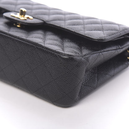 Chanel Caviar Quilted Medium Double Flap Black 9 of 11