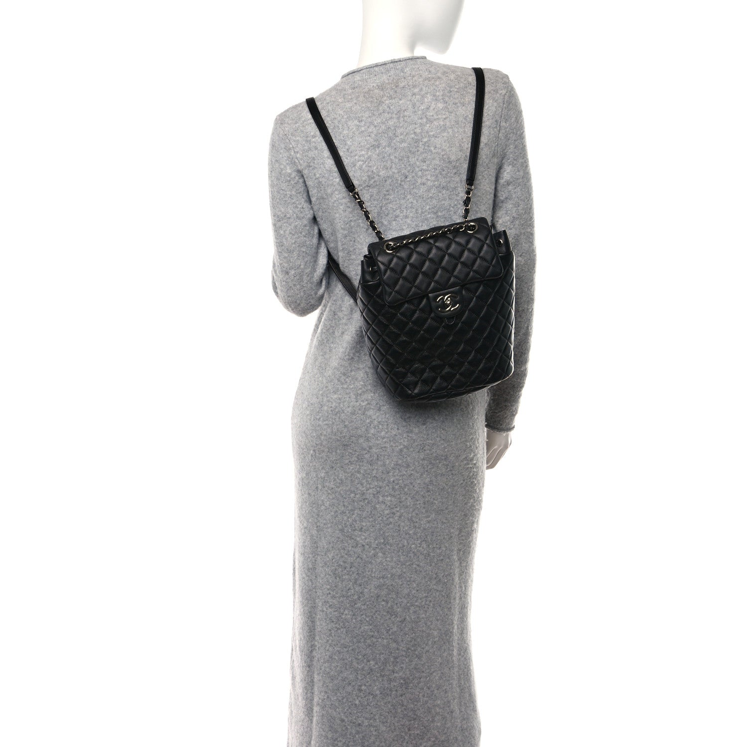 Chanel Lambskin Quilted Small Urban Spirit Backpack Black 2 of 11