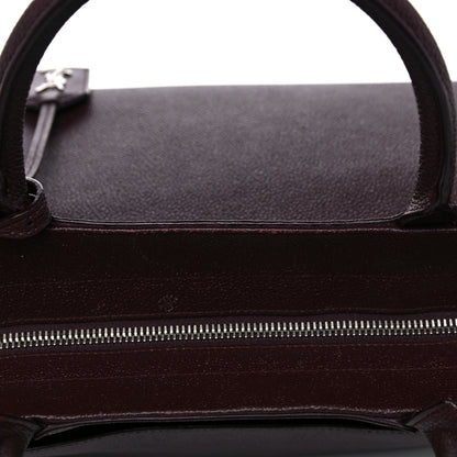 Saint Laurent Grained Calfskin Medium Cabas Rive Gauche Amaranto 27 of 29
