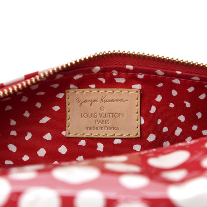 Louis Vuitton Vernis Kusama Infinity Dots Papillon 30 Red 8 of 10