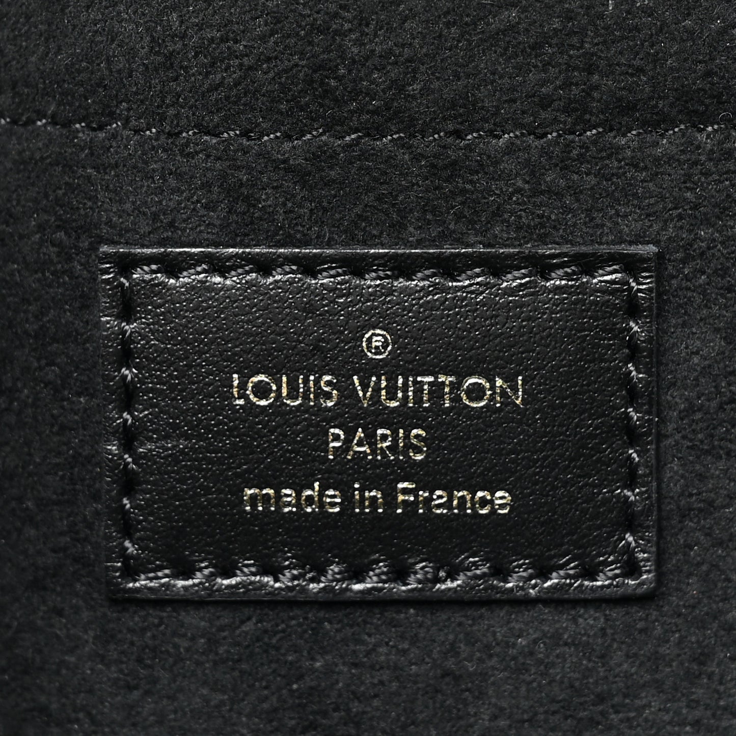 Monogram Padlock On Strap Black