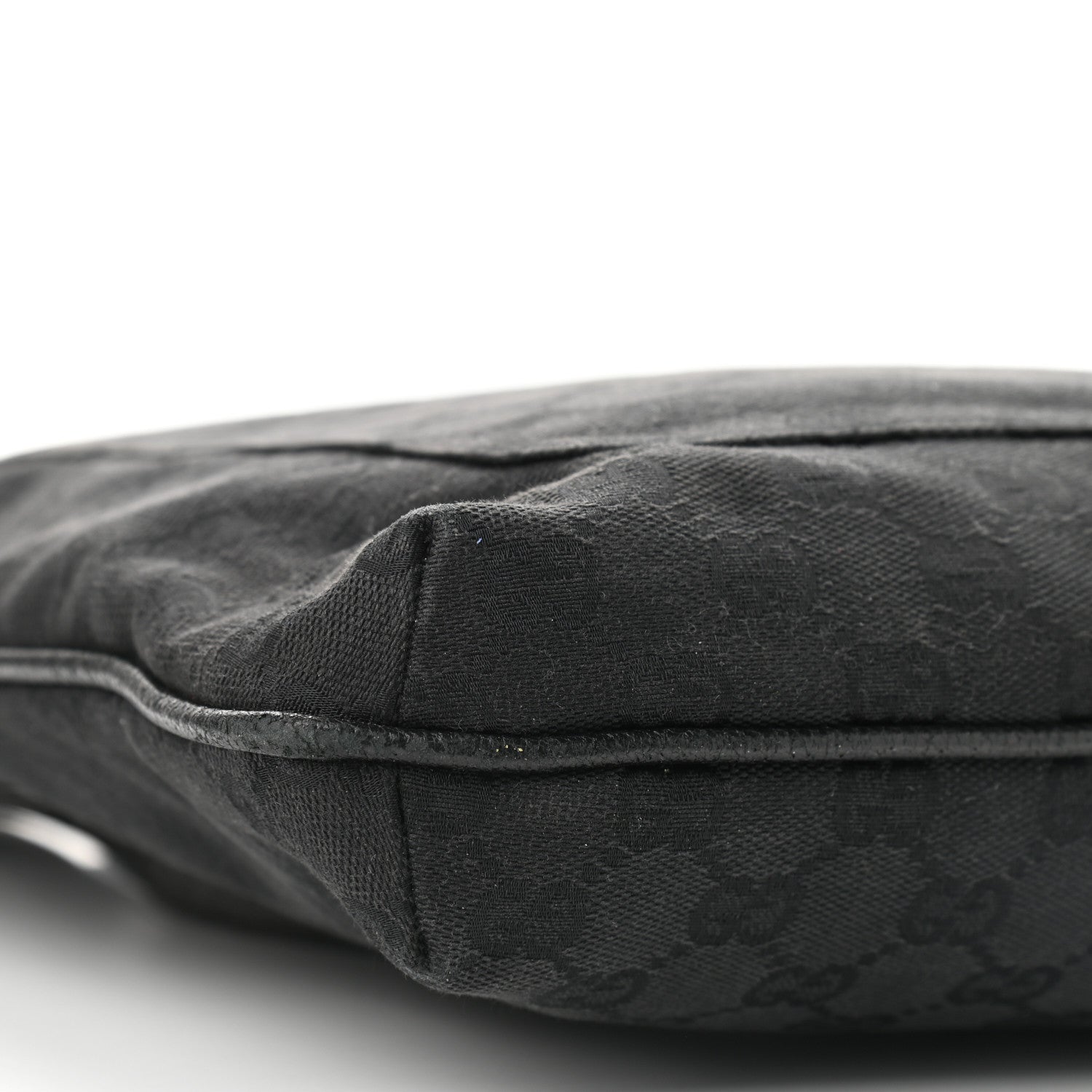 Gucci Monogram Flat Messenger Bag Black 7 of 9