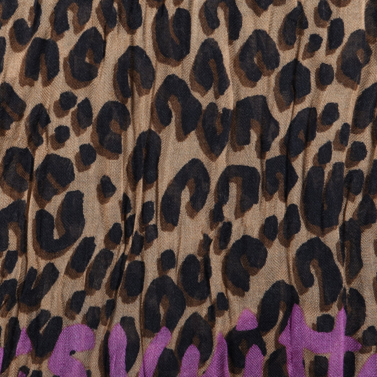 Louis Vuitton Cashmere Silk Leopard Etole Stole Marron 4 of 4