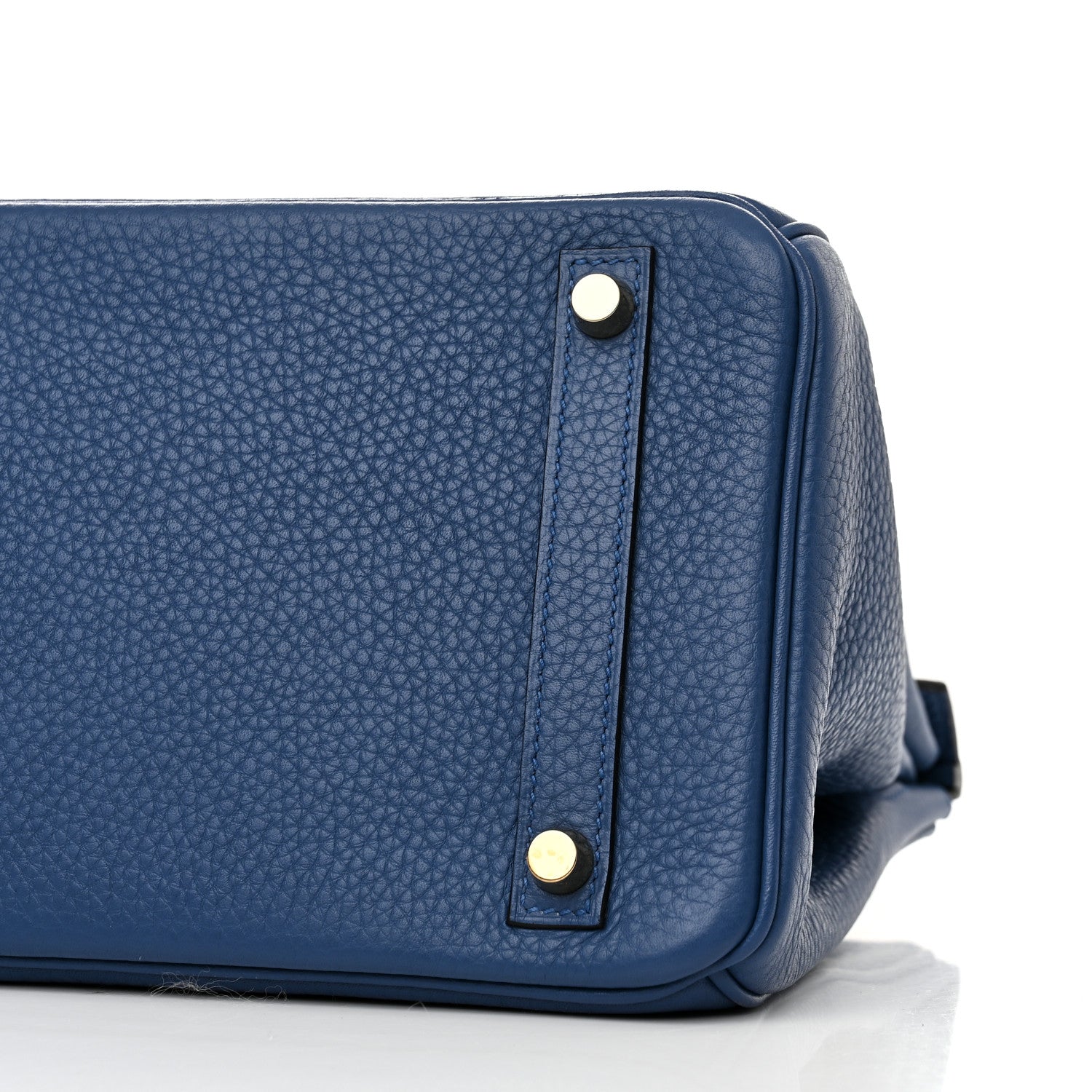 Hermes Taurillon Clemence Birkin 30 Bleu Agate 10 of 17