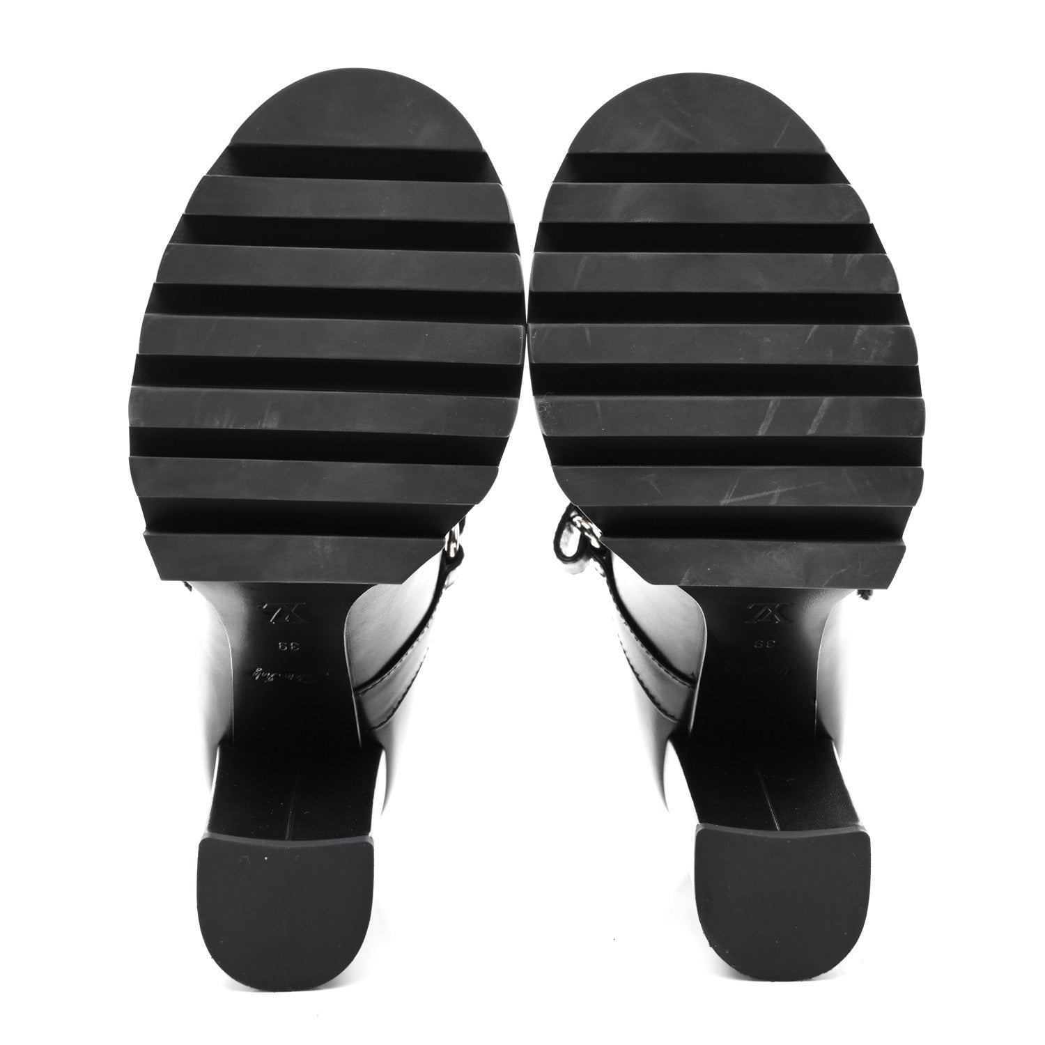 Louis Vuitton Calfskin Star Trail Ankle Pumps 39 Black 5 of 8