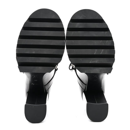 Louis Vuitton Calfskin Star Trail Ankle Pumps 39 Black 5 of 8