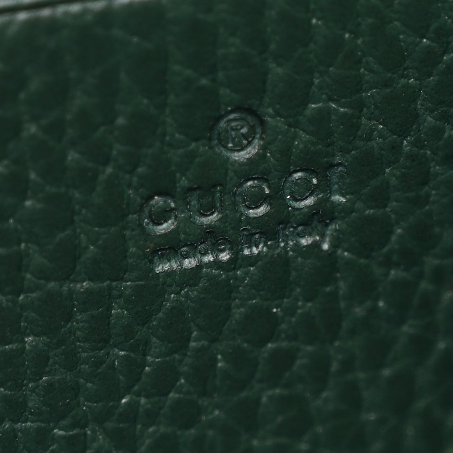 Calfskin Garden Dionysus Chain Wallet Emerald