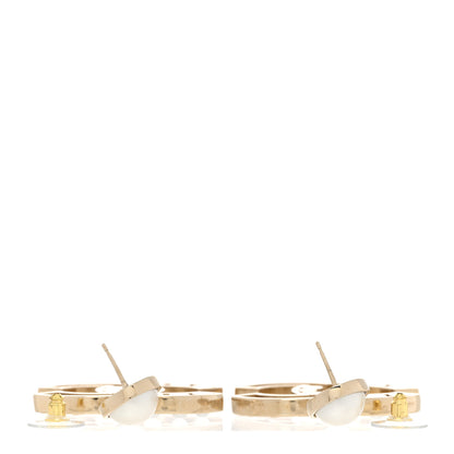 Chanel Metal Pearl Mademoiselle Drop Earrings Gold 3 of 5
