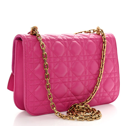 Christian Dior Lambskin Cannage Large Dioraddict Flap Fuchsia 3 of 10