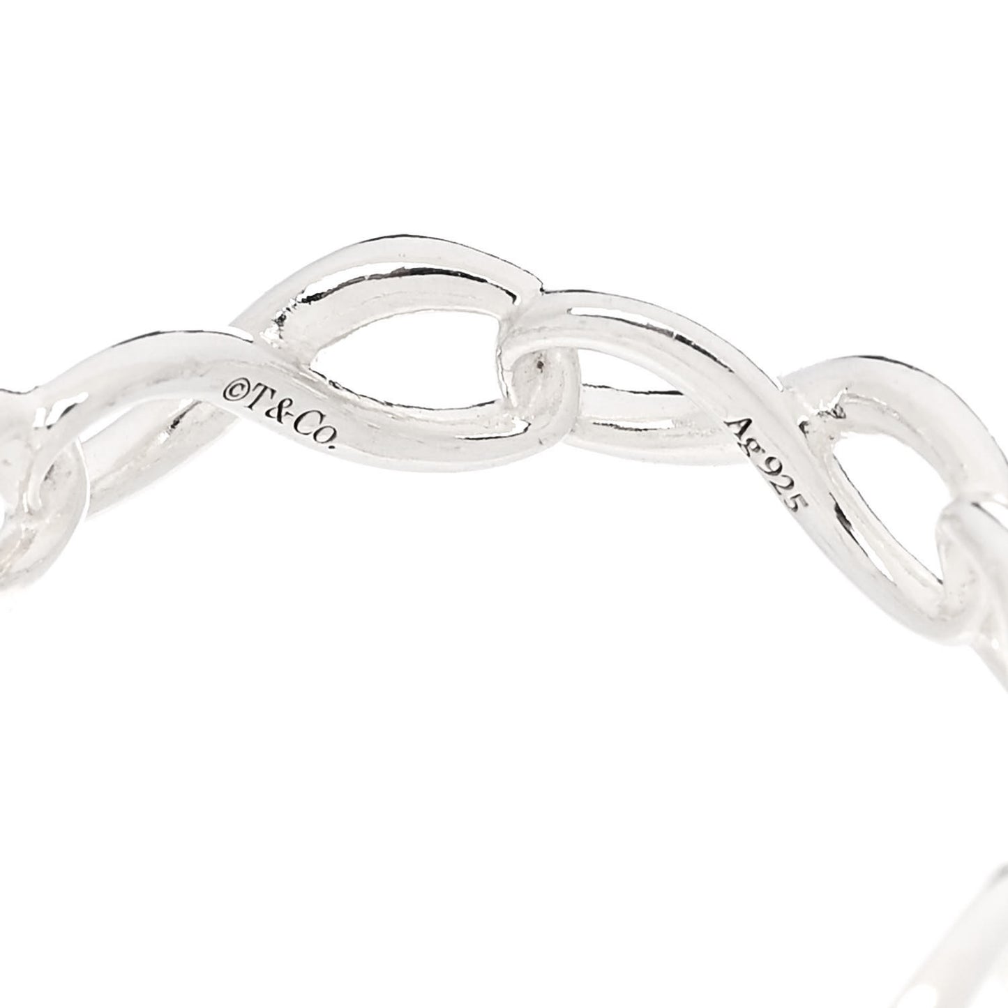 Sterling Silver Narrow Infinity Band Ring 53 6.5