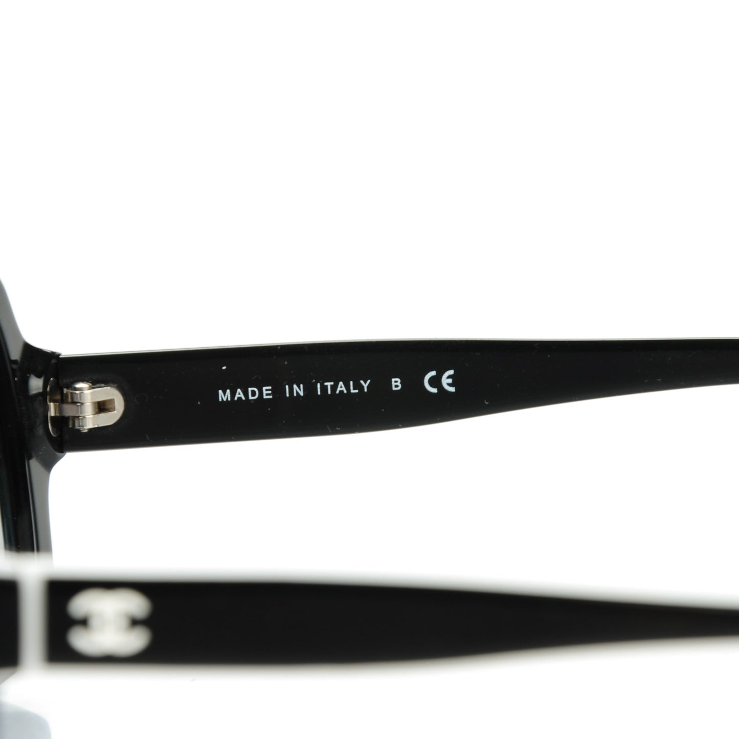 CC Logo Sunglasses 5143 Black White