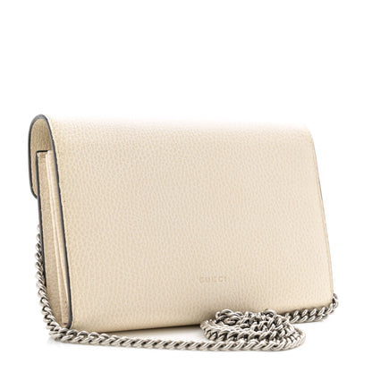 Gucci Dollar Calfskin Mini Dionysus Chain Wallet Mystic White 3 of 14