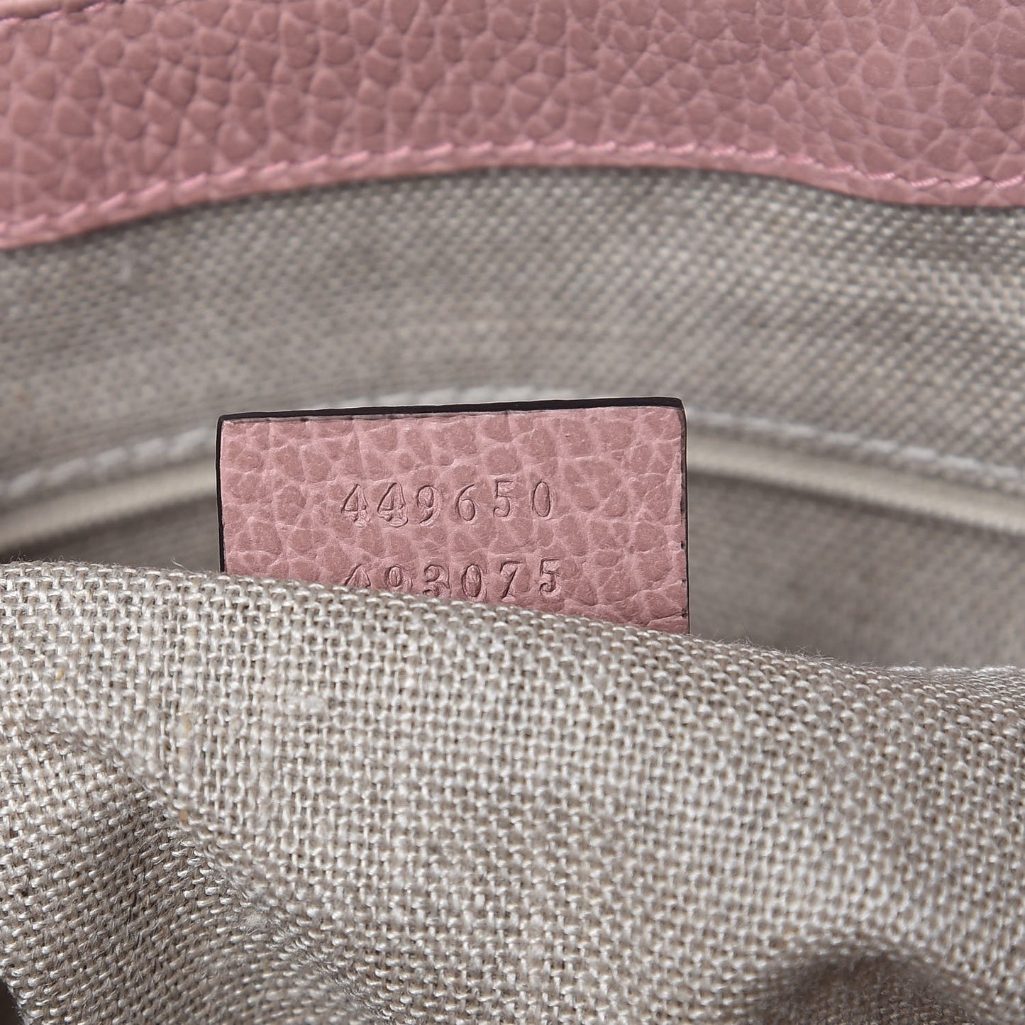 Dollar Calfskin GG Charm Satchel Soft Pink