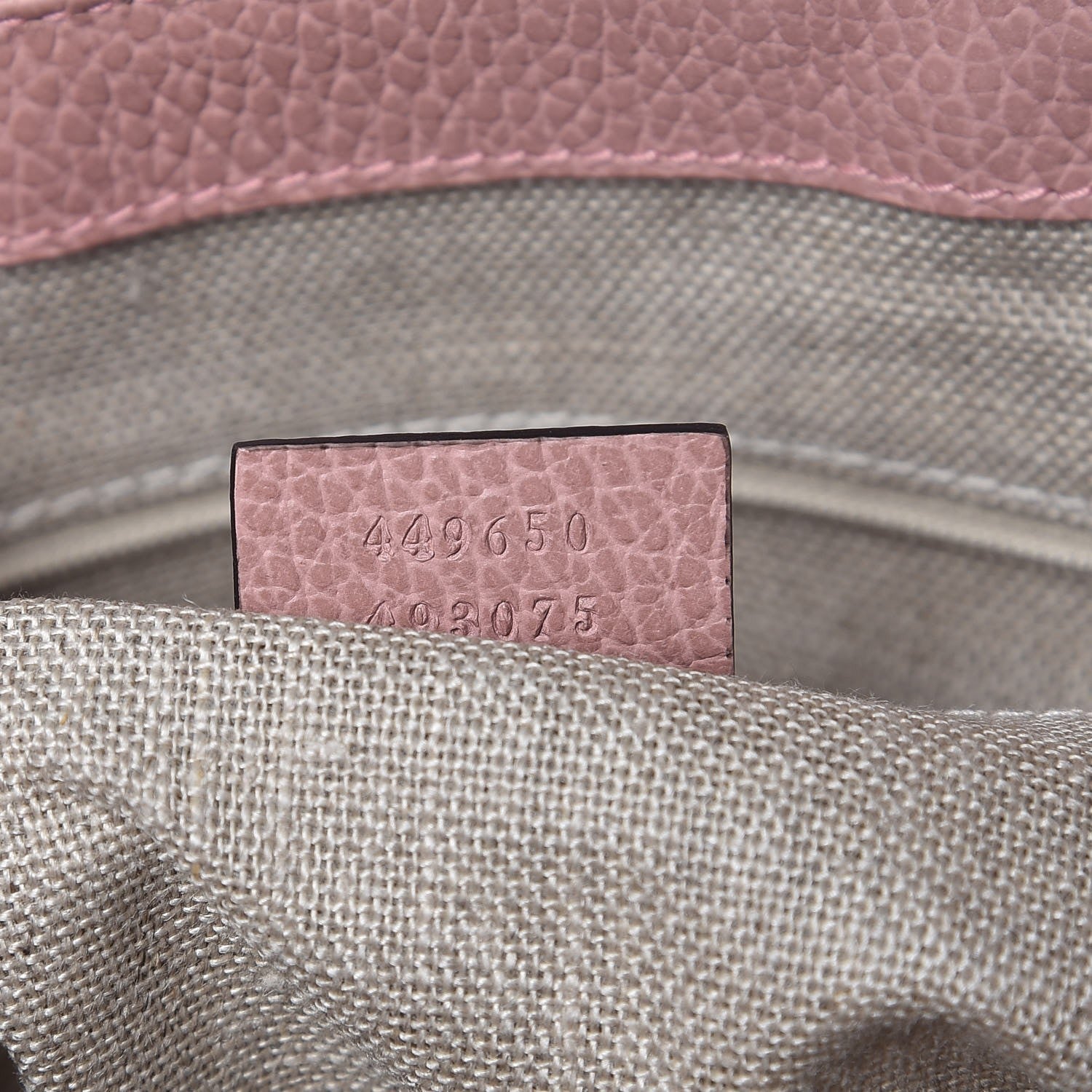 Gucci Dollar Calfskin GG Charm Satchel Soft Pink 7 of 8