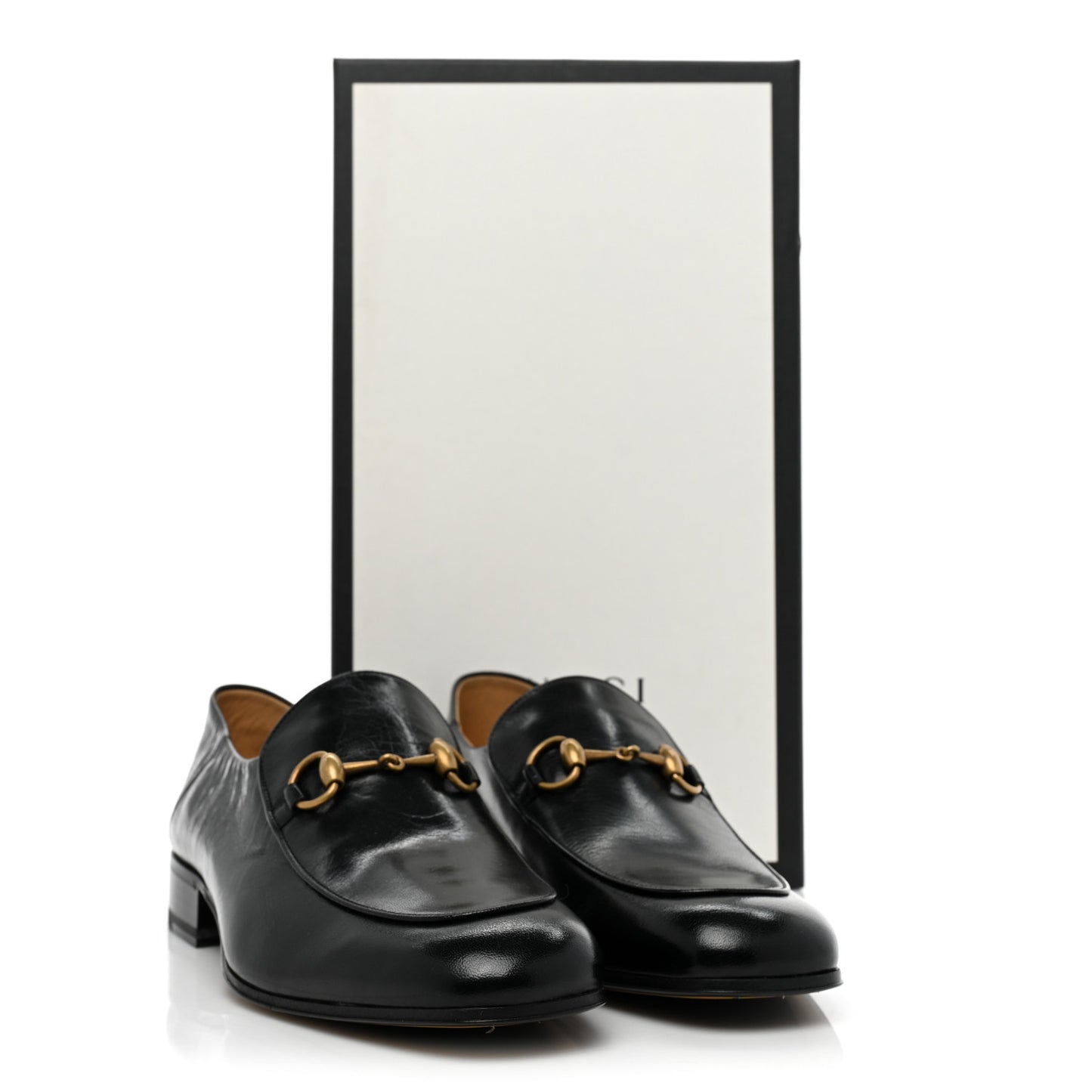 Goatskin Mens Horsebit Loafers 8 Black
