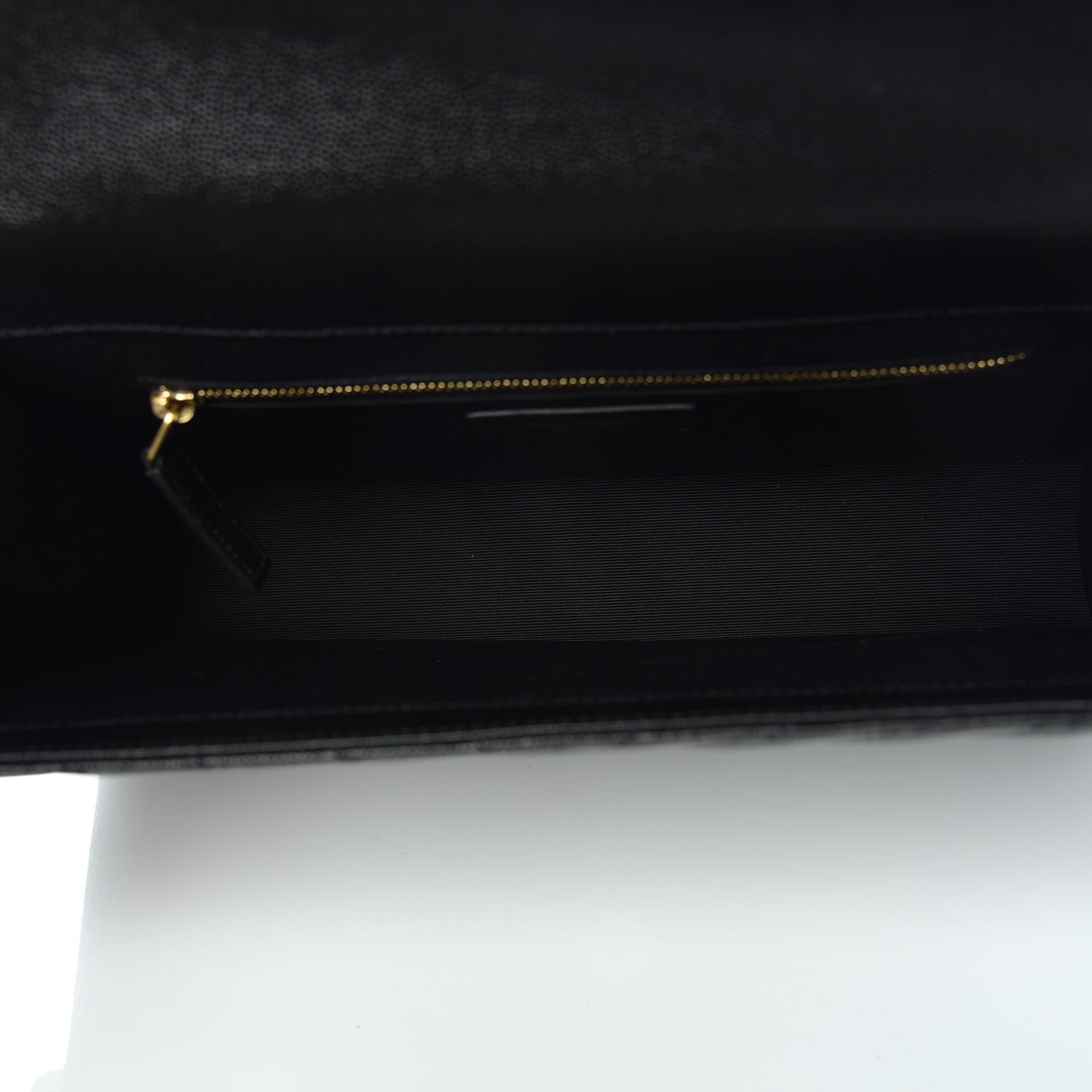 Saint Laurent Grain De Poudre Matelasse Chevron Large Monogram Satchel Black 7 of 10