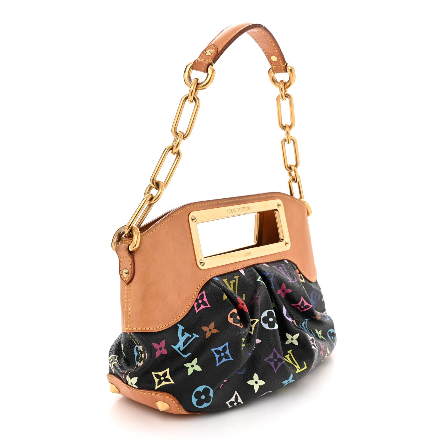 Louis Vuitton Monogram Multicolor Judy PM Black 3 of 13
