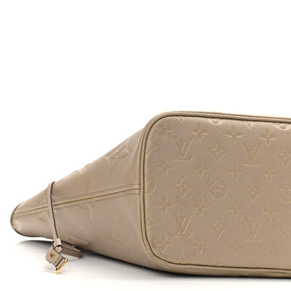 Louis Vuitton Empreinte Monogram Giant Neverfull MM Tourterelle 13 of 14