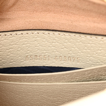 Gucci GG Supreme Monogram Textured Dollar Calfskin Web Mini Ophidia Half Moon Hobo Beige Ebony Mystic White 7 of 10
